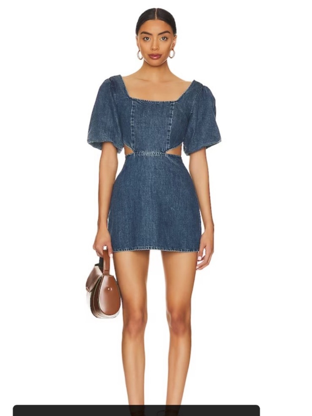 Dress NWT Denim Jean Show Me Your Mumu Women's City Cut Out Dress
